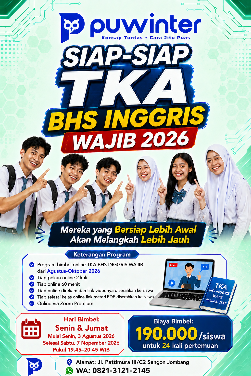 Pamflet Siap-Siap TKA Bahasa Inggris 2026