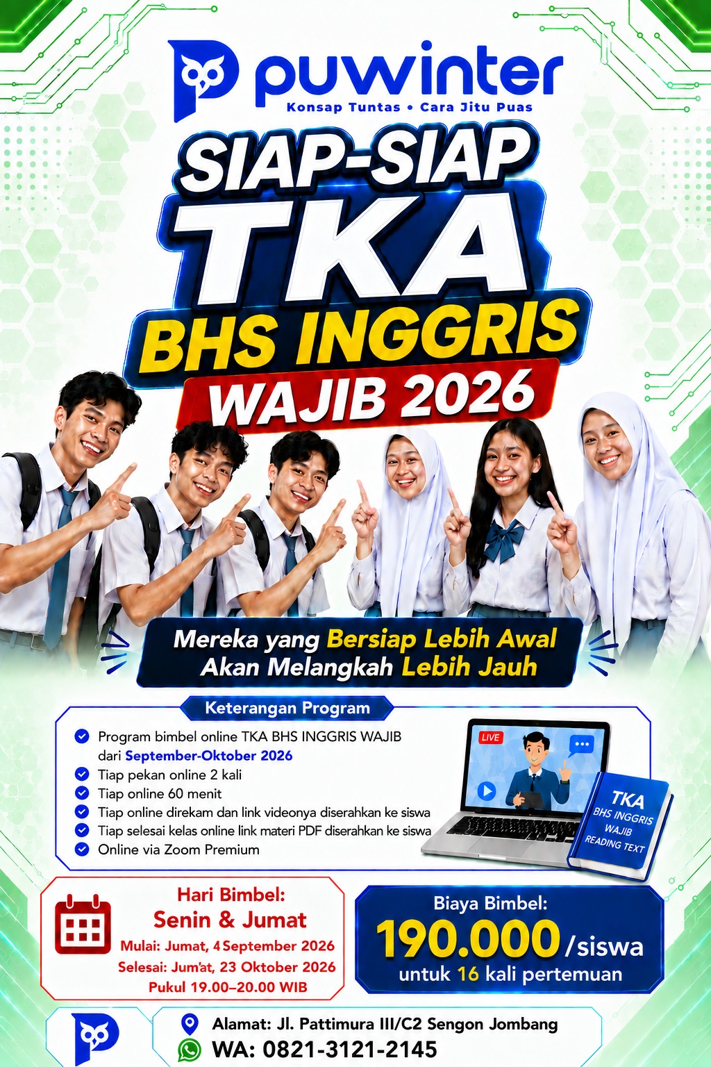 Pamflet Siap-Siap TKA Bahasa Inggris 2026